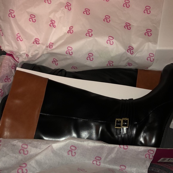 Trixie Black Two Tone Oxford Zippered Boots Size 10 Riding Boots - Picture 10 of 15